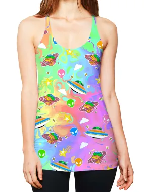 Trippy Alien Invasion Women's Tank