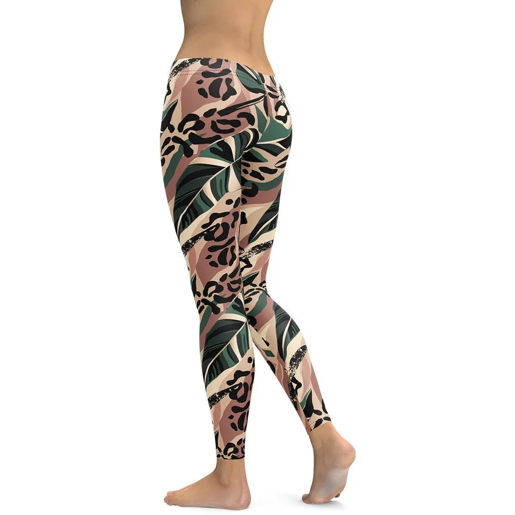 Tropical Leopard Leggings