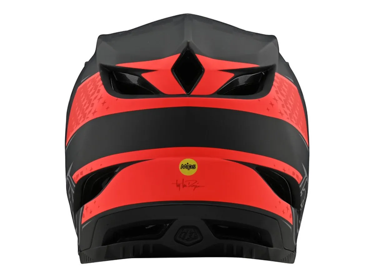 Troy Lee Designs D4 Carbon Full Face Helmet - Freedom - Black-Red - 2020