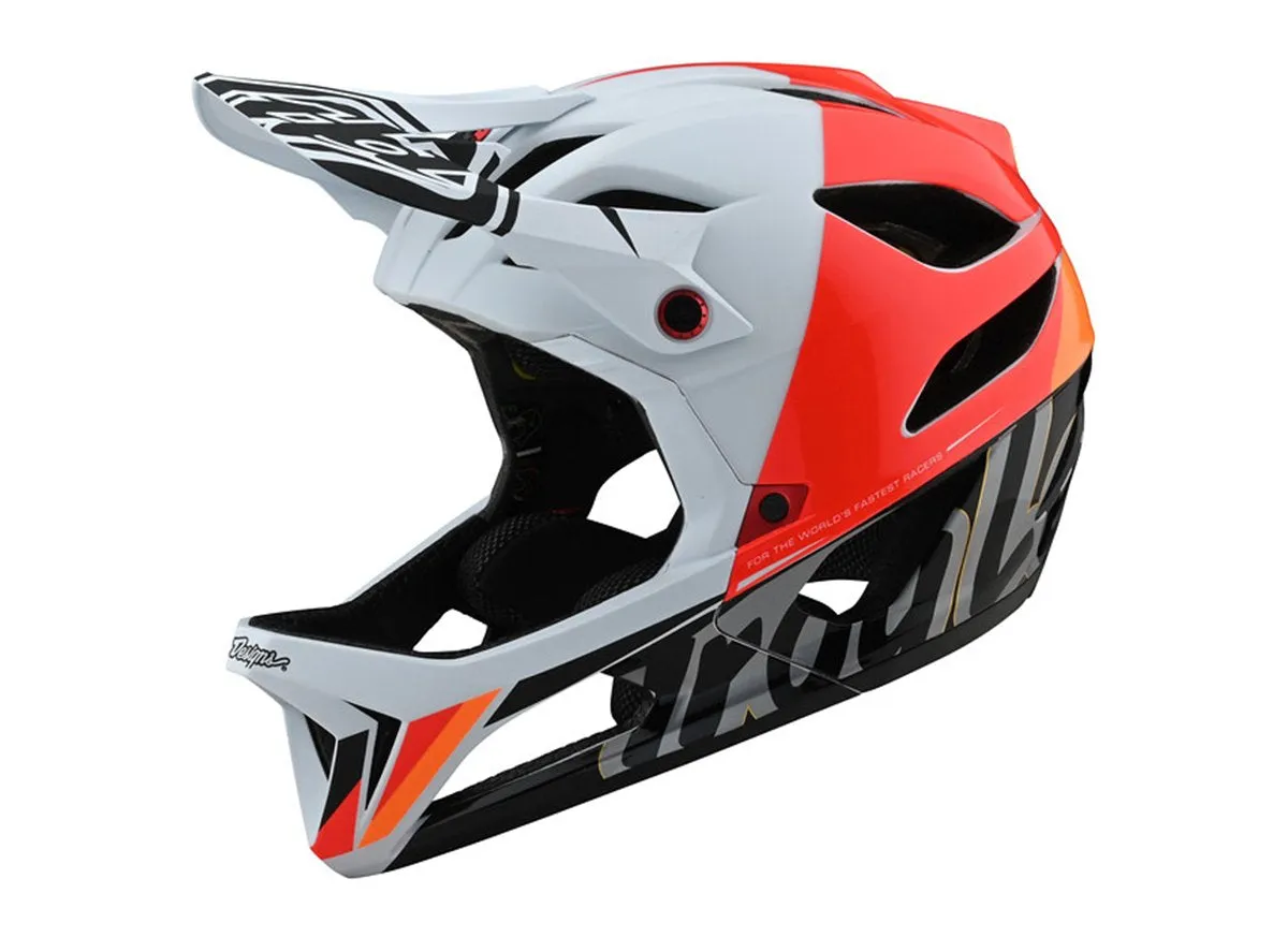 Troy Lee Designs Stage MIPS Full Face Helmet - Nova - White - 2021