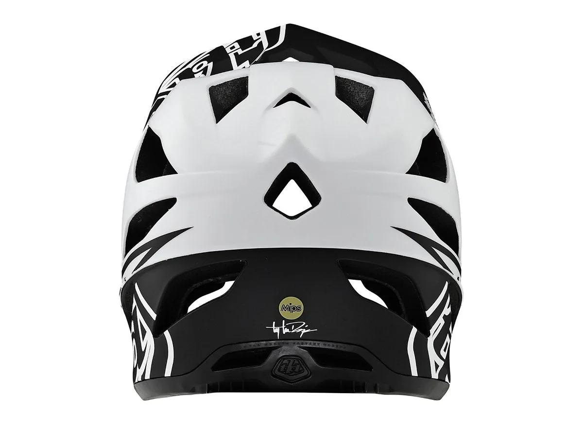 Troy Lee Designs Stage MIPS Full Face Helmet - Stealth - White - 2019