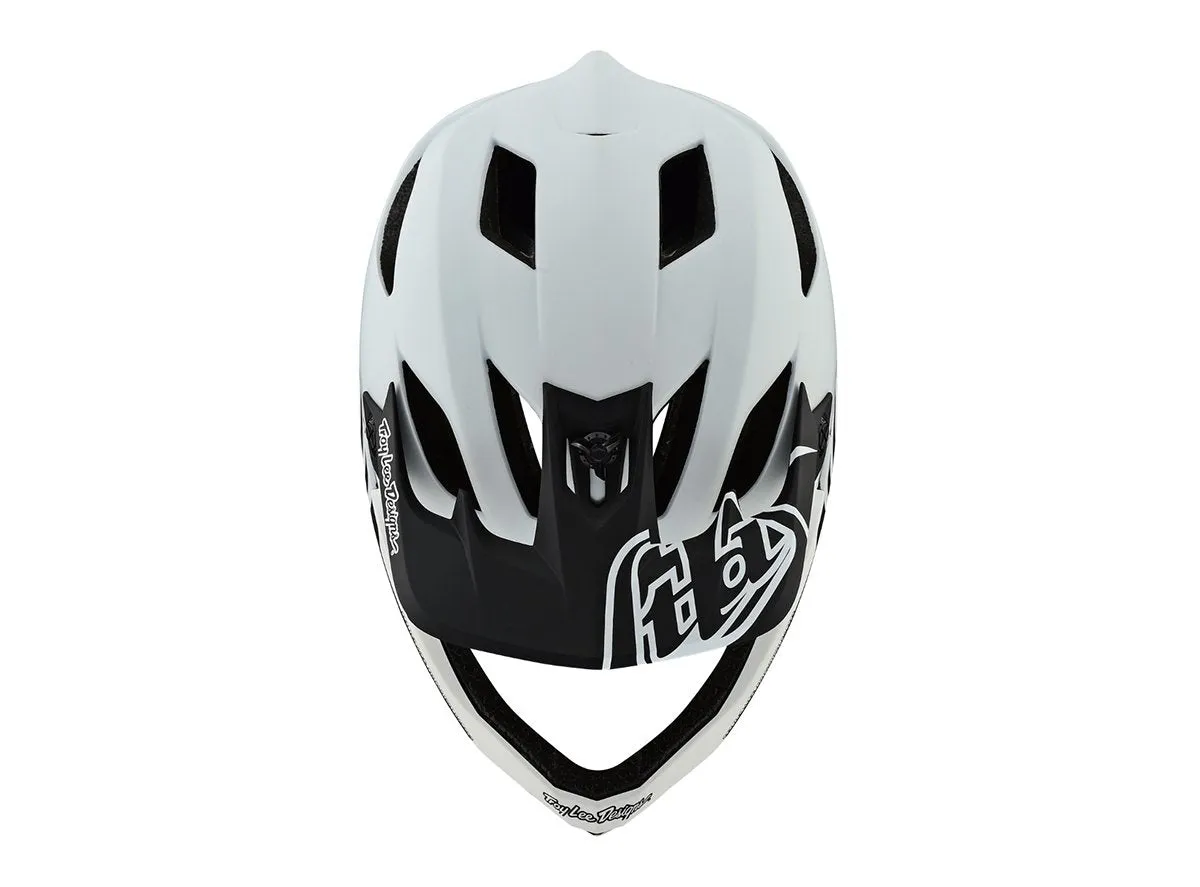 Troy Lee Designs Stage MIPS Full Face Helmet - Stealth - White - 2019