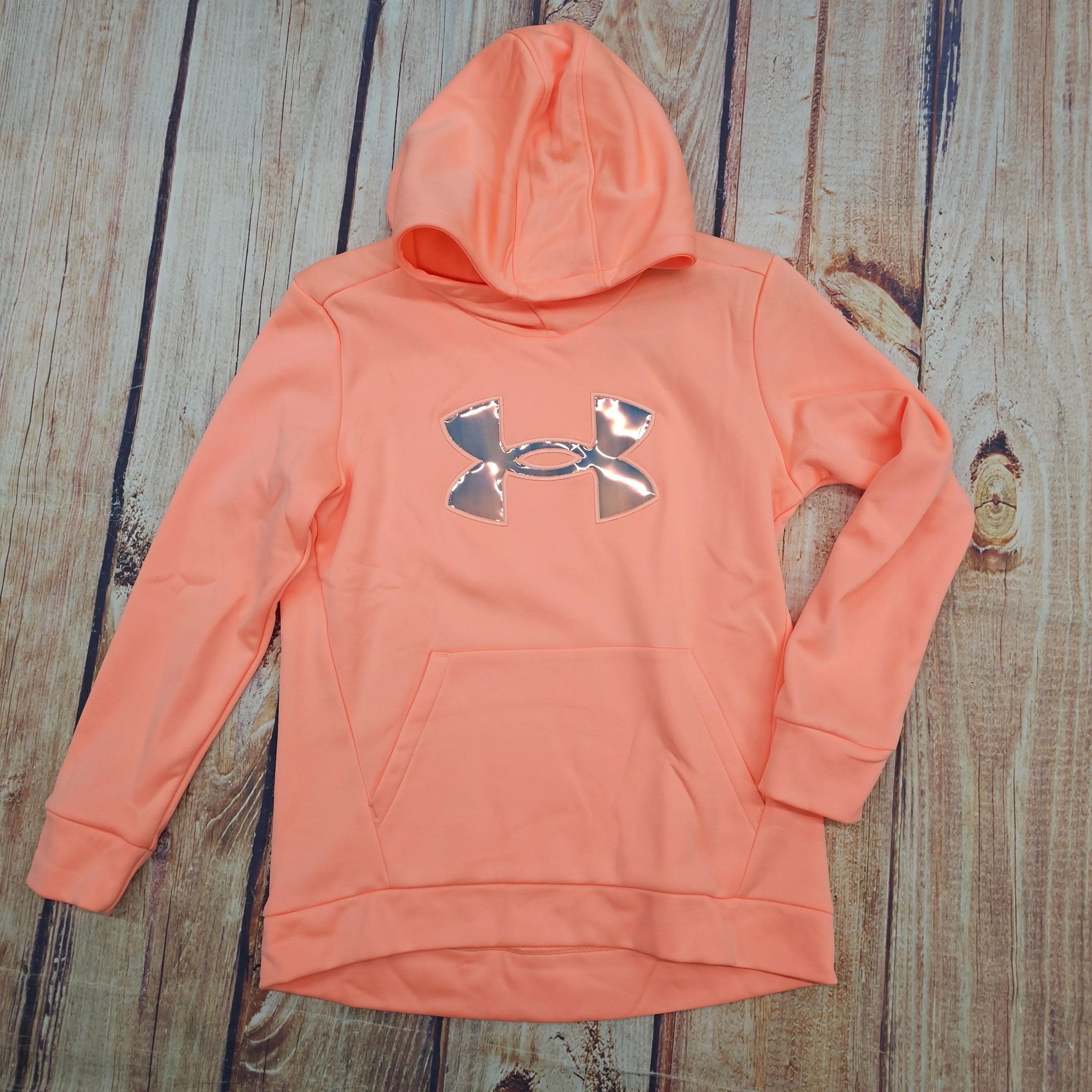 UA GIRLS FLEECE IRIDESCENT HOODIE-1375229