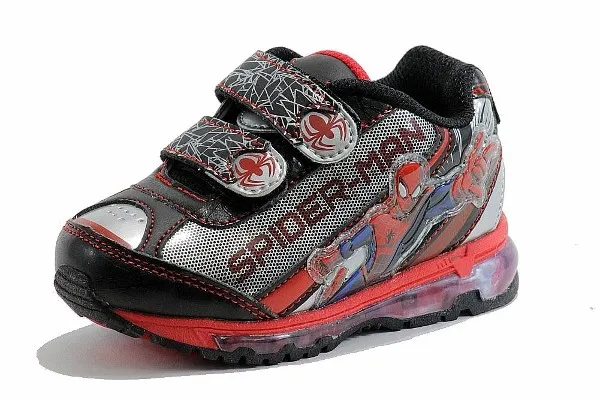 Ultimate Spiderman Toddler Boy's Light Up Sneakers Black/Red SPF353