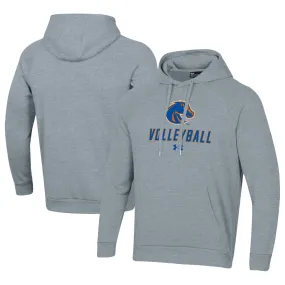 Under Armour Boise State Broncos Gray Rival Fleece Pullover Hoodie