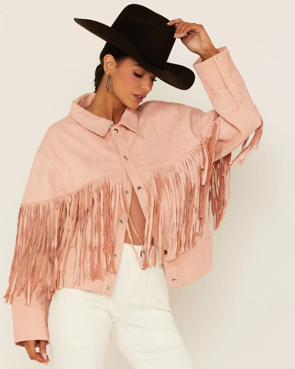 Understated Leather Women's Howling Moon Fringe Leather Jacket