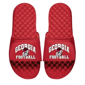 Unisex ISlide Red Georgia Bulldogs Football Varsity Slide Sandals