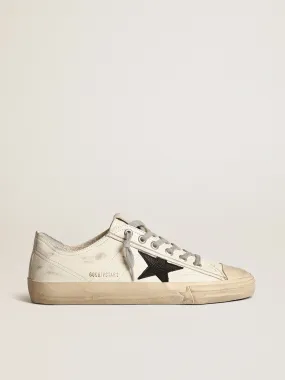 V-Star sneakers in off-white nappa leather with black nubuck star