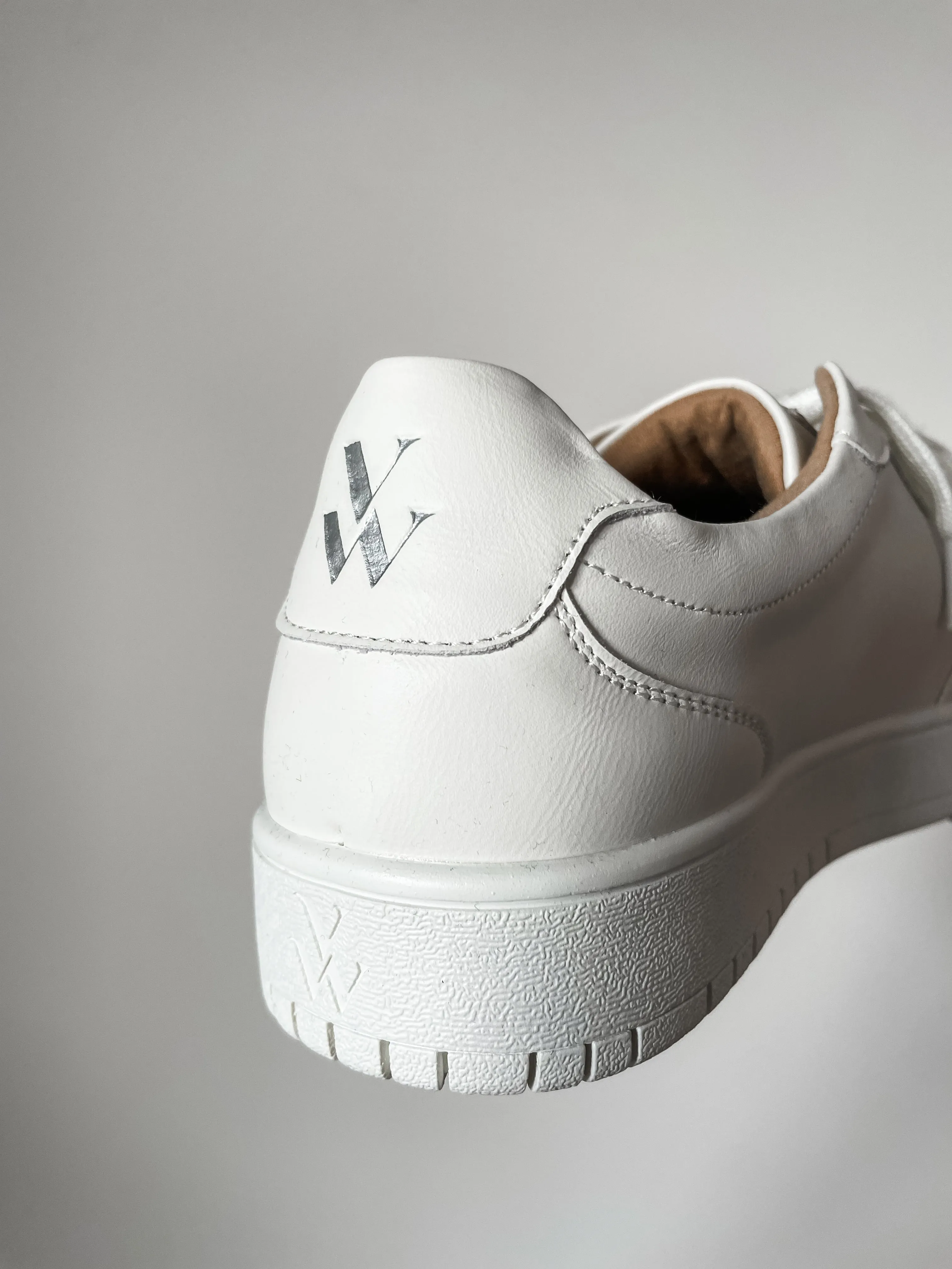 Vanessa Wu Calie Monochrome Monogram Trainers PREMIUM BRAND