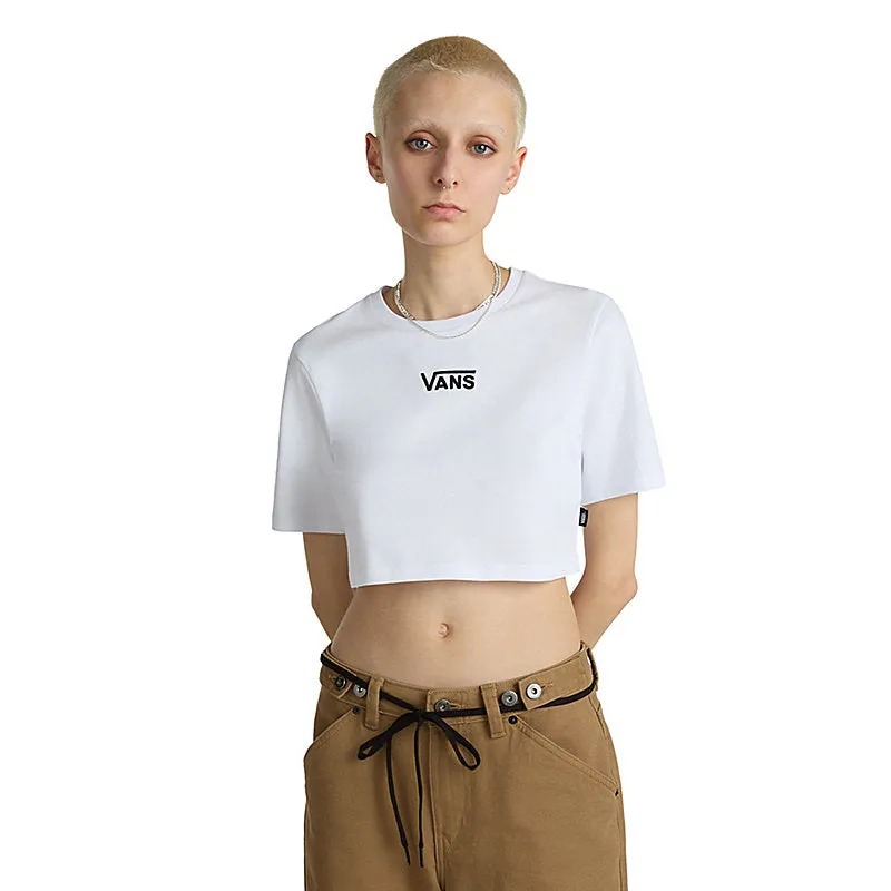 Vans Flying V Crew Crop Top - White