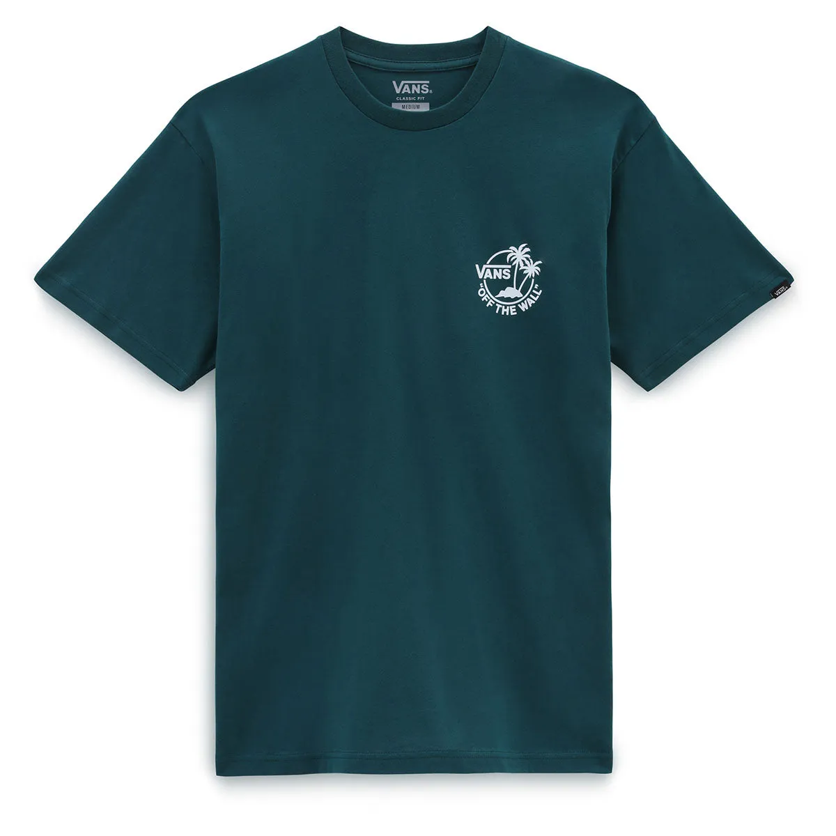 Vans Men's Mini Dual Palm Tee - Teal/White