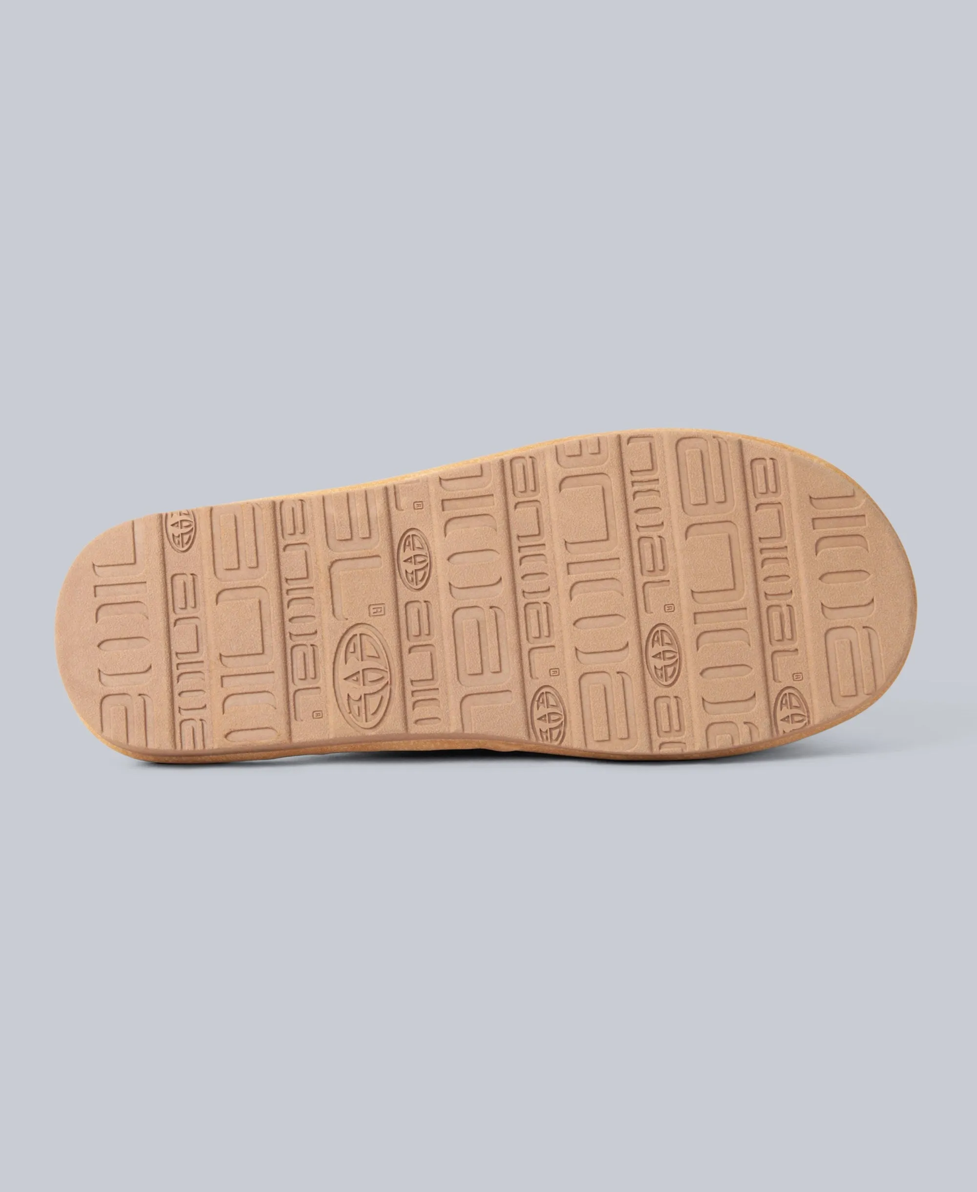 Vegan Unisex Sherpa Lined Slipper - Beige