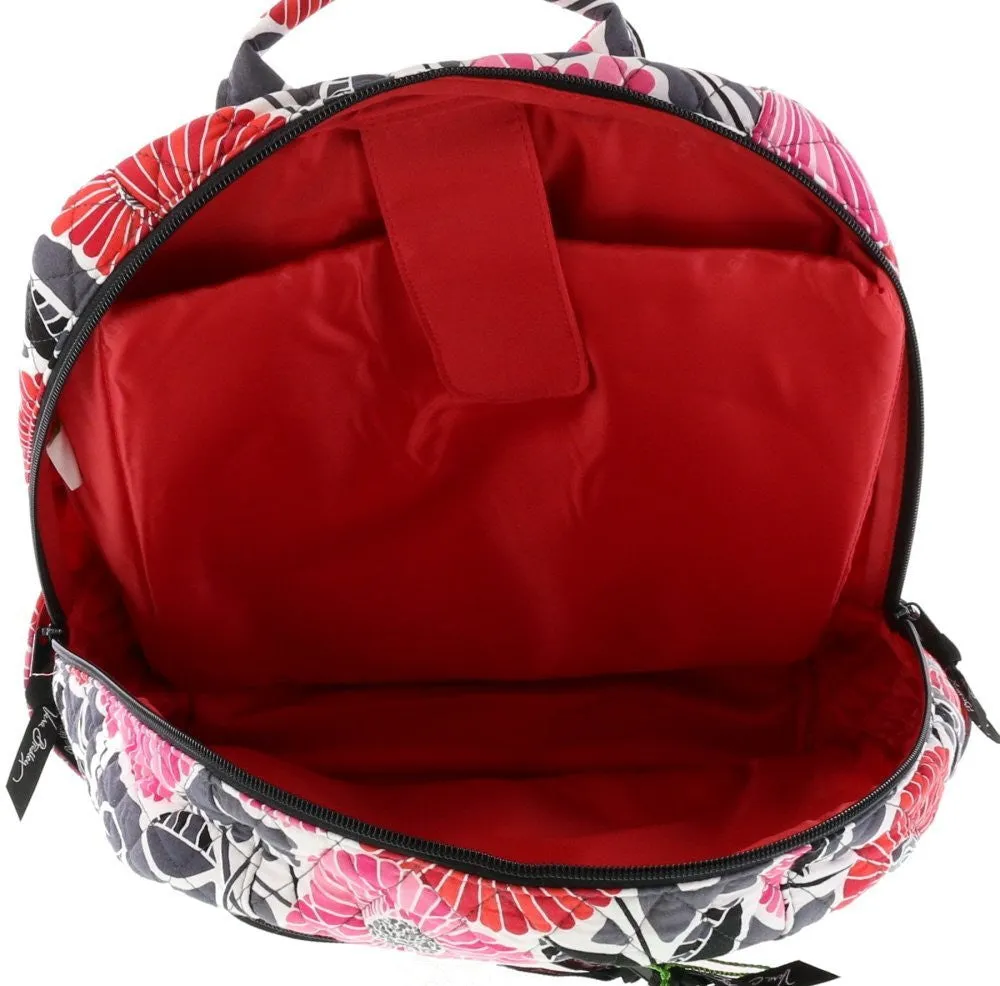 Vera Bradley Laptop Backpack (Updated Version) with Solid Color Interiors