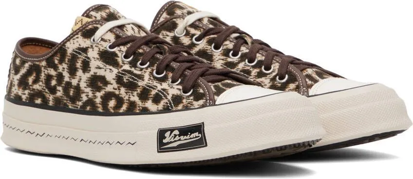 Visvim Tan Skagway Leopard Lo Sneakers