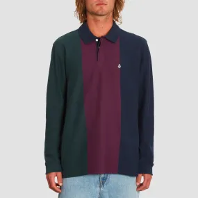 Volcom Sumpter Longsleeve Polo Shirt Navy