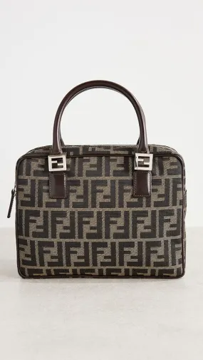 What Goes Around Comes Around   Fendi Brown Zucca Handbag 