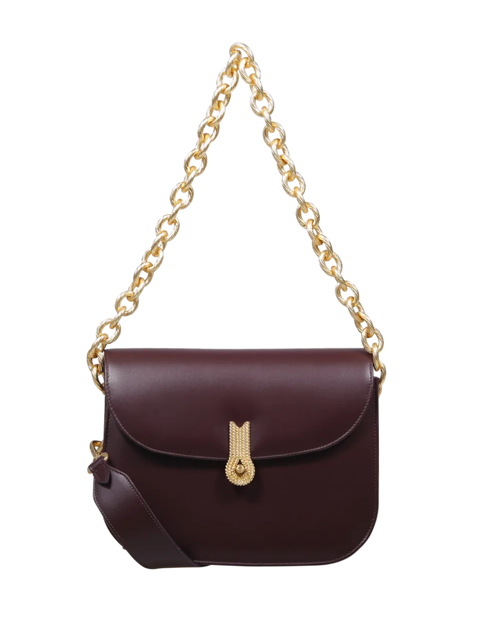 WOMAN AMATO DANIELE BORDEAUX CALF LEATHER QUEEN CACCIATORA BAG