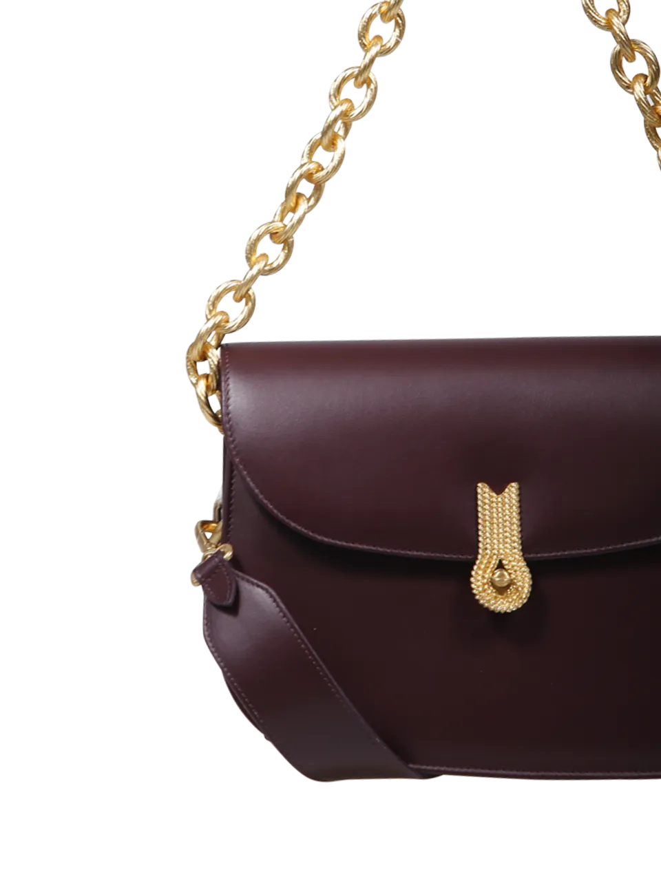 WOMAN AMATO DANIELE BORDEAUX CALF LEATHER QUEEN CACCIATORA BAG