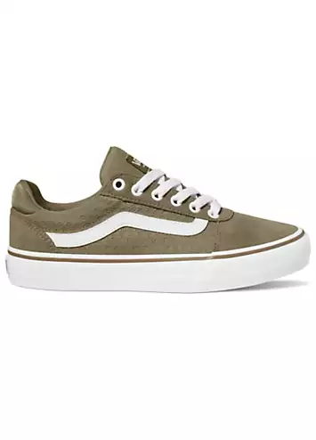 Women’s Olive Suede Ward Deluxe Trainers by Vans | Look Again