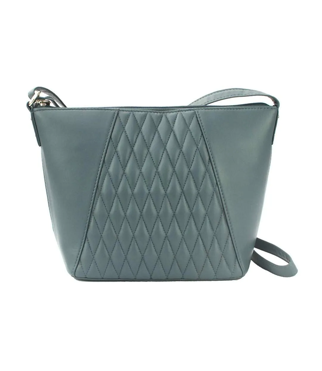 Womens/ladies alegra quilted handbag one size grey Eastern Counties Leather