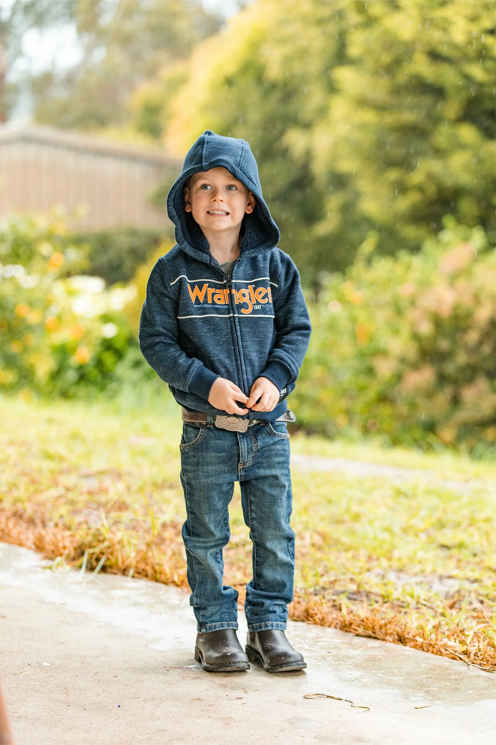 Wrangler USA Boys Gallant Zip Through Hoodie - X3W3778927 - On Sale