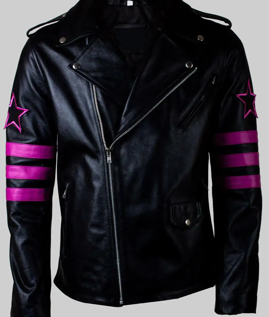 WWE Superstar Hitman Bret Hart Leather Jacket - TLC