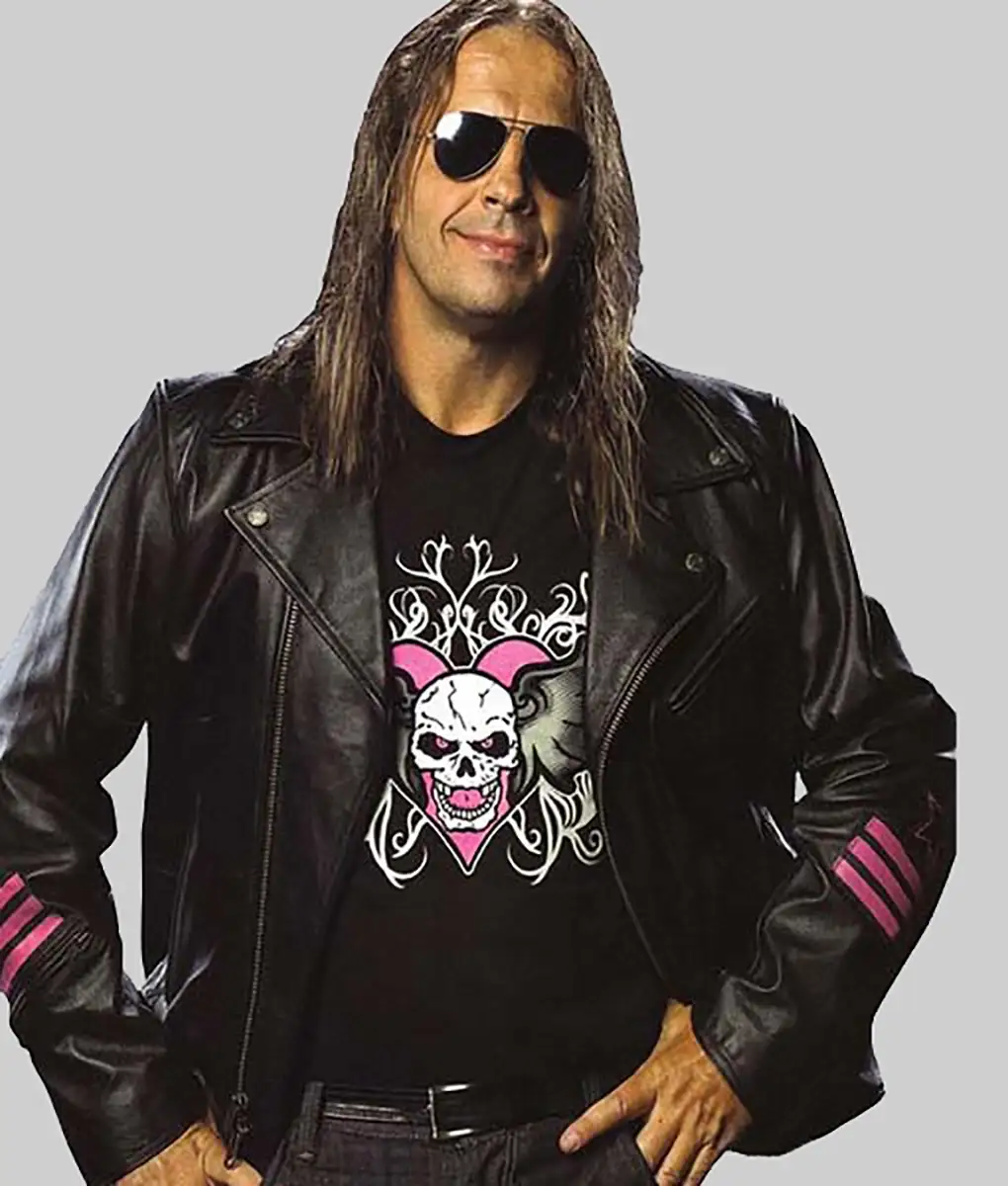 WWE Superstar Hitman Bret Hart Leather Jacket - TLC