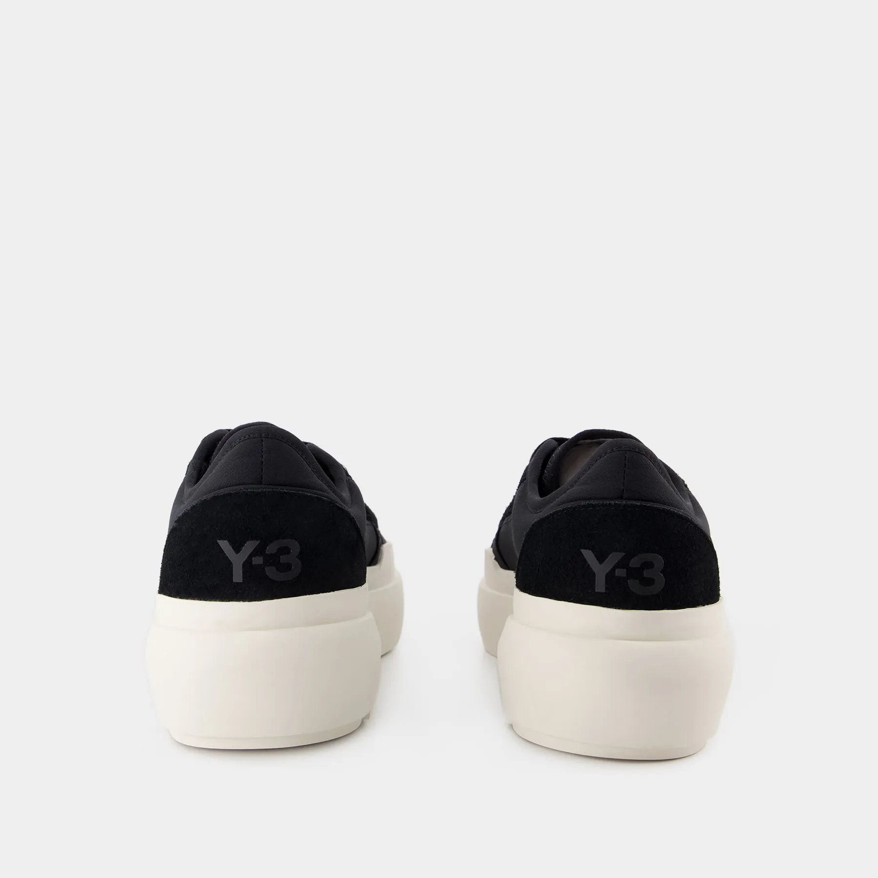 Y-3  Ajatu Court Low Sneakers - Y-3 - Black/Off-White - Leather