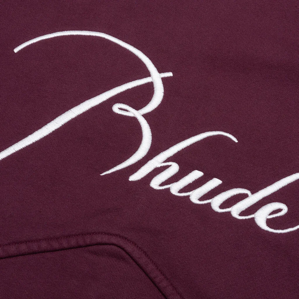 Zip Up Hoodie - Bordeux